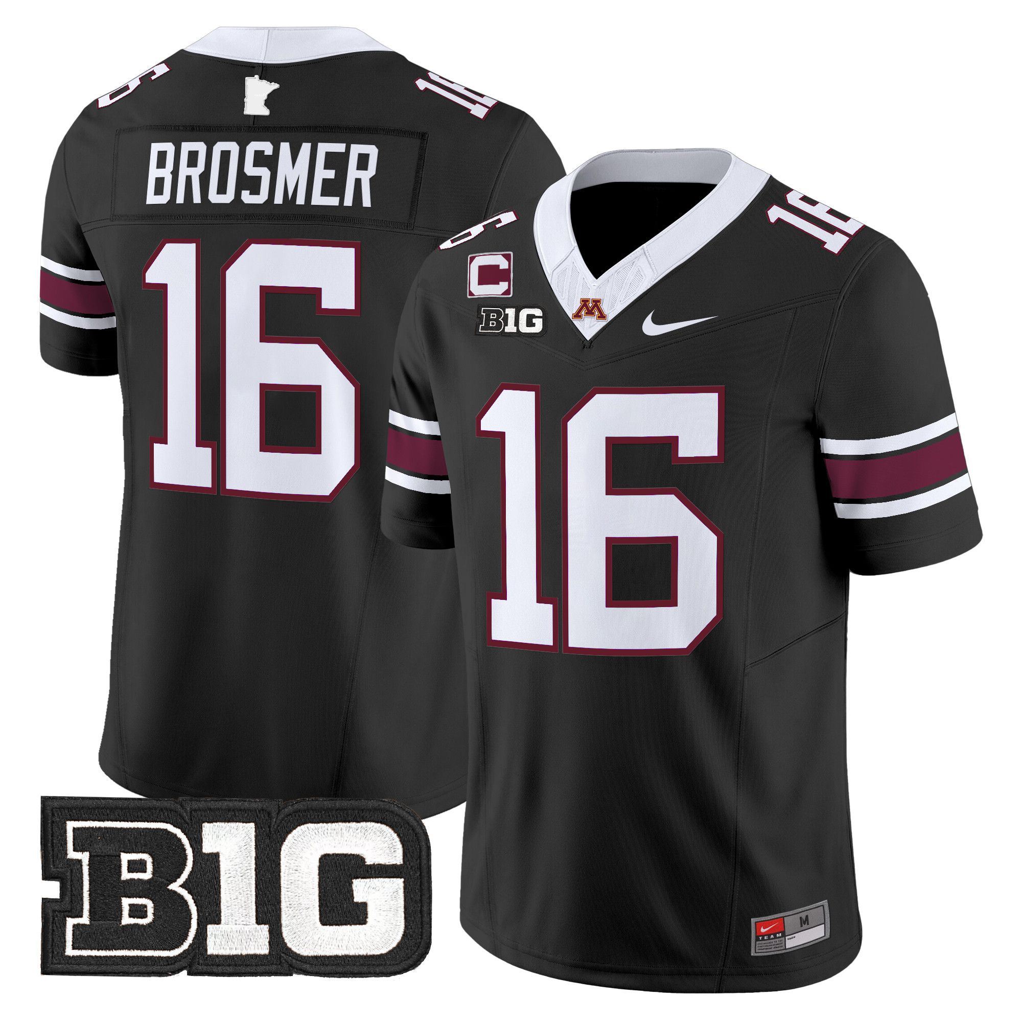 Men Minnesota Golden Gophers 16 Brosmer Black Nike 2024 Vapor Limited NCAA Jersey